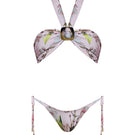 Nur Karaata Coastal Calm bikini top with soft pastel colors and adjustable straps, perfect for beachwear and summer vacations.