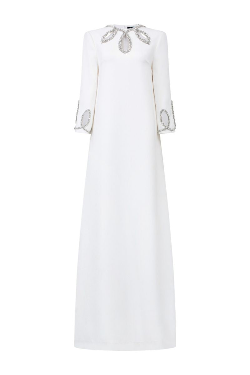 ADELA CREPE CUT OUT MAXI DRESS - CULT MIA