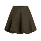 Lichen green mini skirt from ANA + MARIA, stylish Brie skirt with a fitted silhouette and fashionable design.