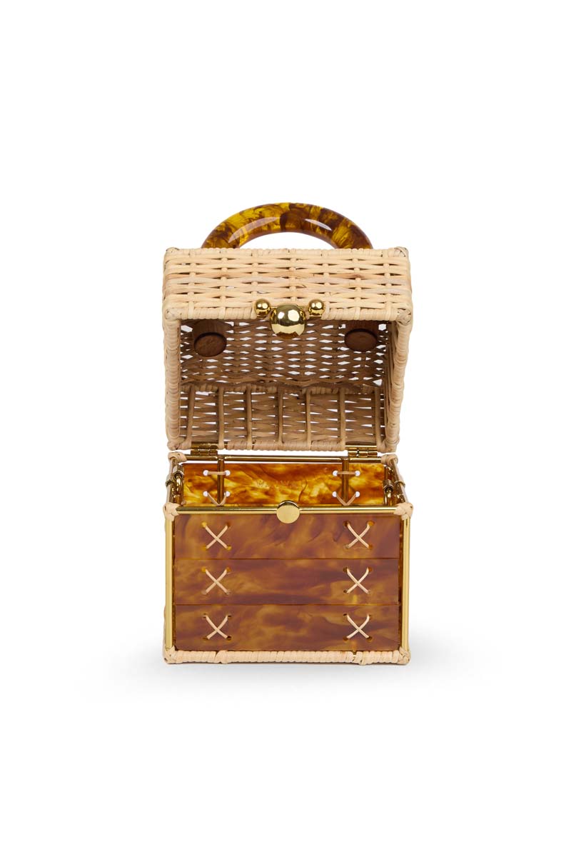 CACAU TURTLE TOP HANDLE BAG - CULT MIA