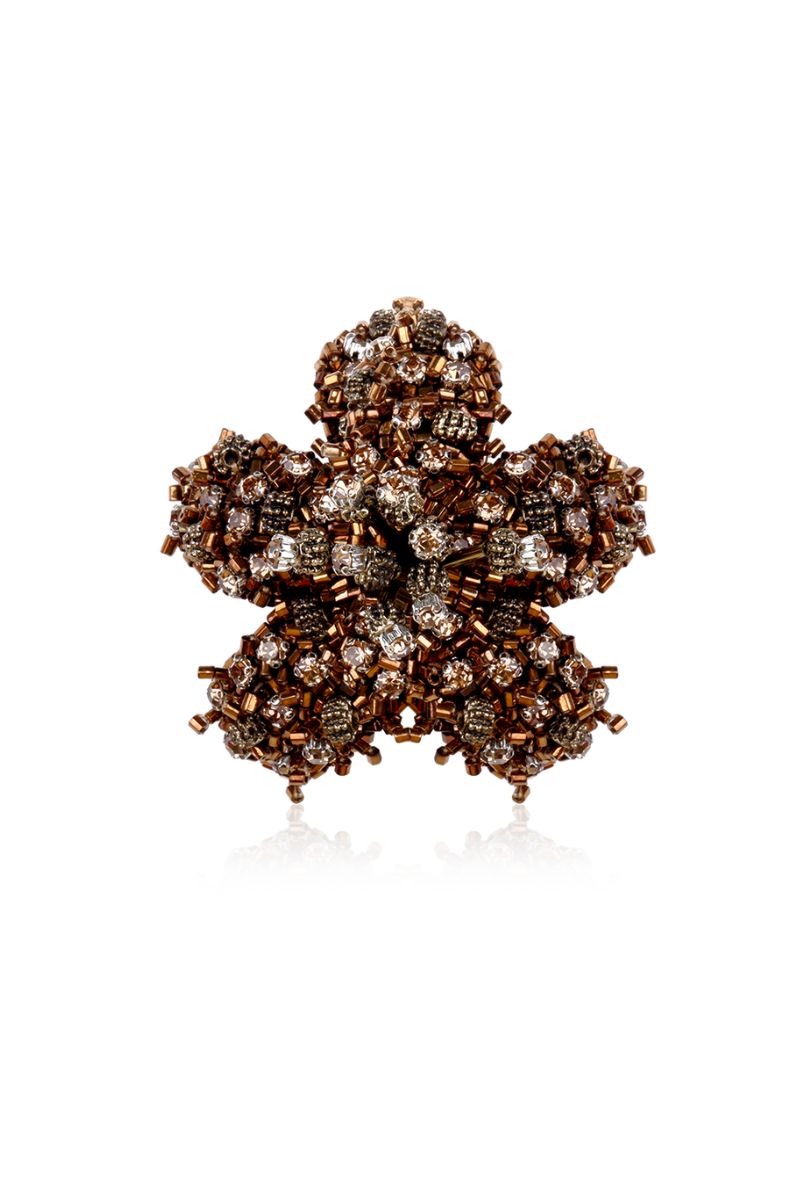 ELLIE SISTER GOLD BROOCH - CULT MIA