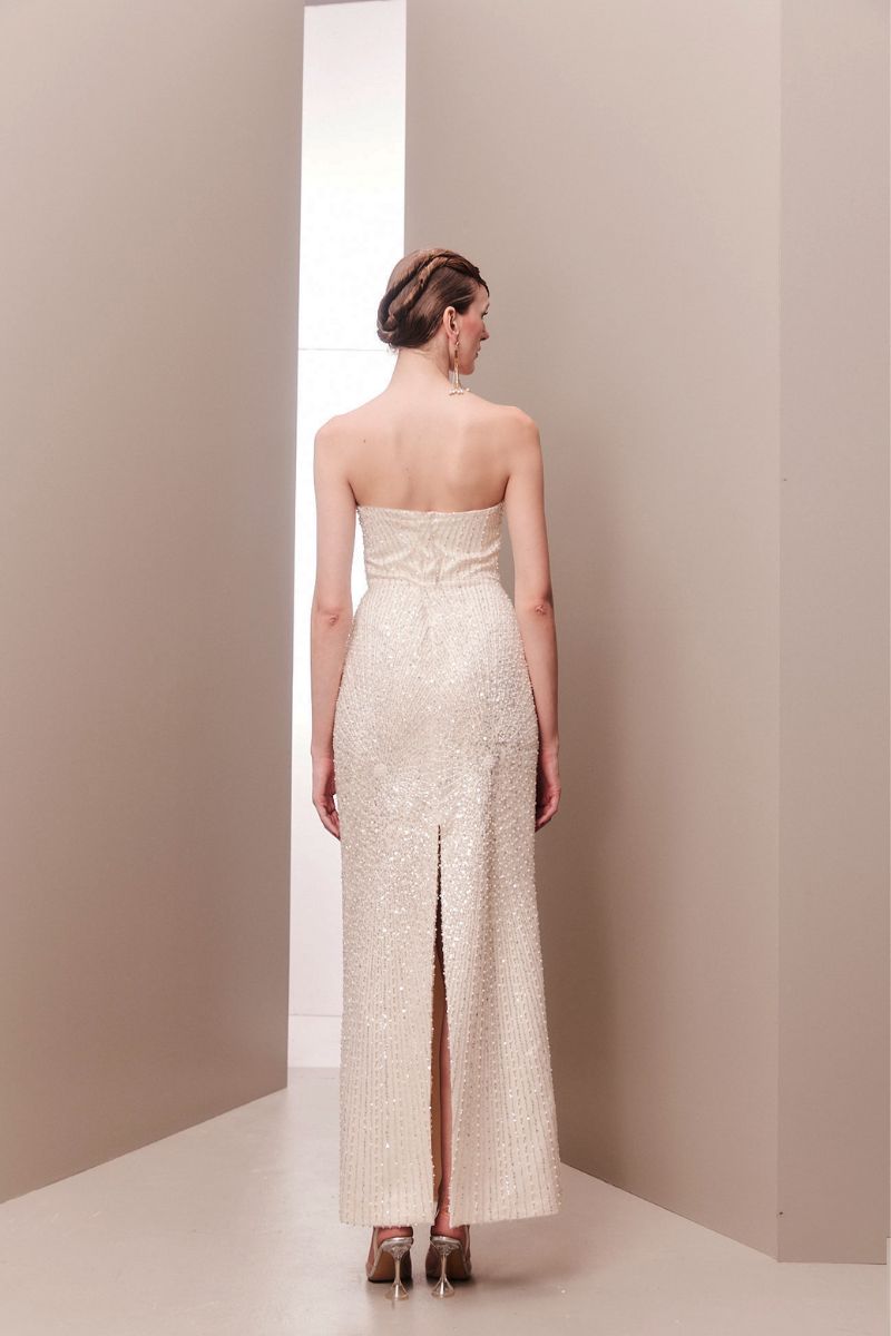 EMBROIDERED TUBE MAXI DRESS - CULT MIA