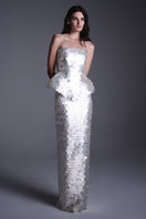 BalYKINA Kat sequined corset top featuring sparkling sequin details and fitted design, perfect for stylish evening wear.