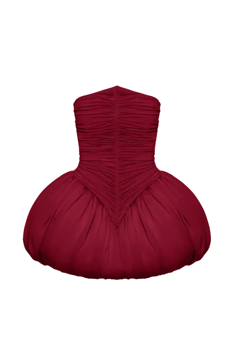 CLARA DRESS IN BURGUNDY | CULT MIA | BALYKINA CLARA DRESS IN BURGUNDY | CULT MIA | BALYKINA