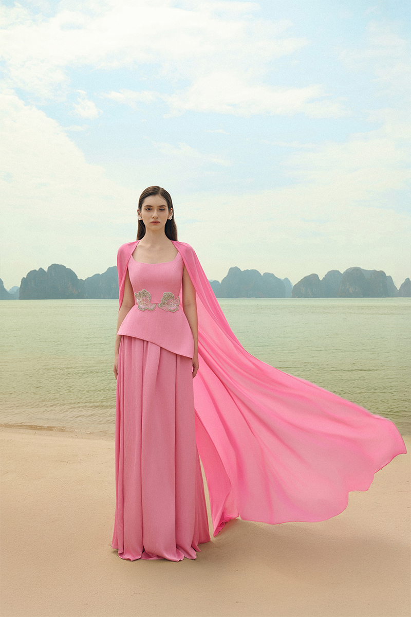 RUCHED SILK GOWN - CULT MIA