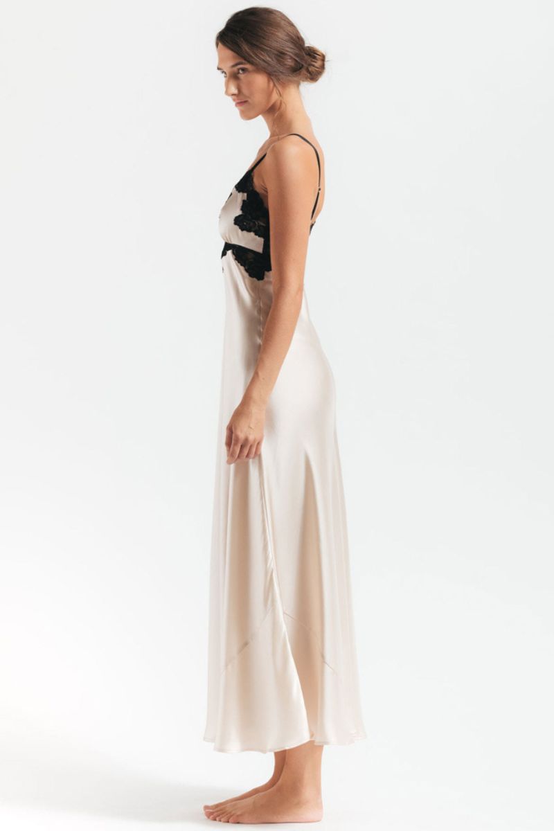 MORGAN VINTAGE LONG SILK GOWN - CULT MIA