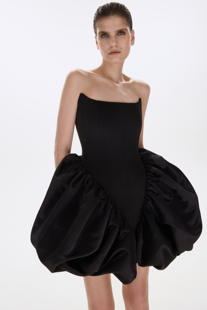 Black Violet Transformer Maxi Dress by Balykina, featuring a flowing design and elegant style in the product image.