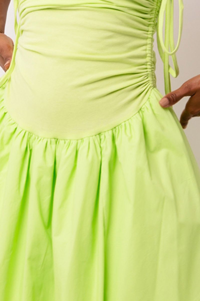 ALEXA DRESS IN LIME - CULT MIA