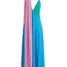 Sisters Tiffany maxi dress in dreamy pastel shades, flowing fabric, and elegant design perfect for summer or special occasions.