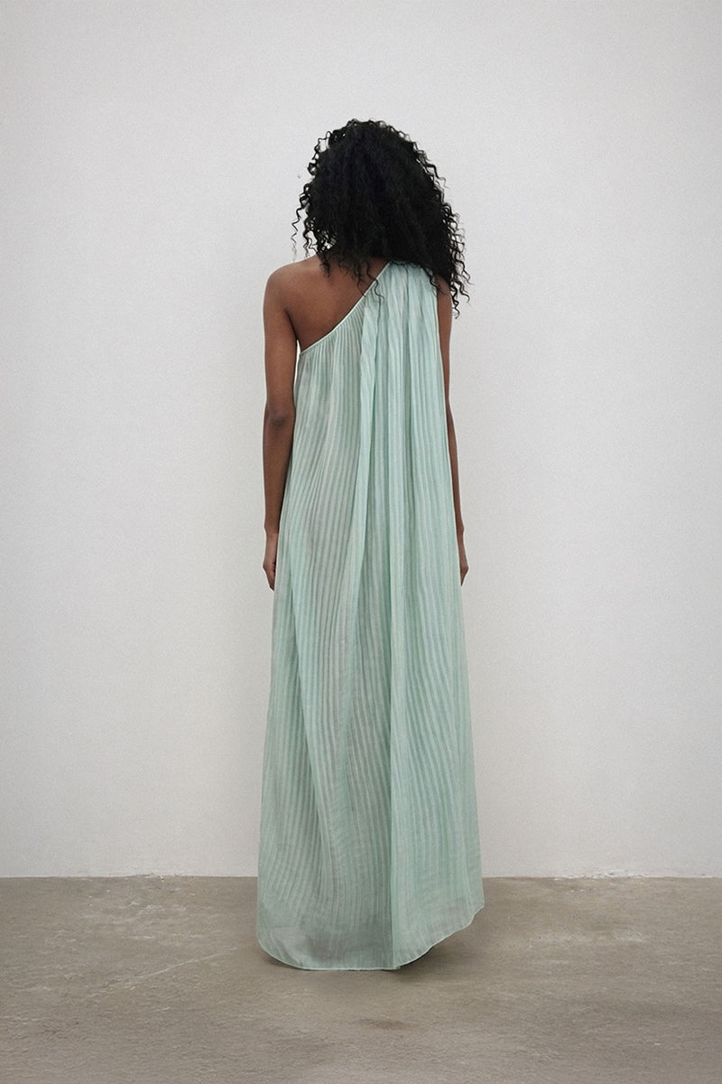Deme By Gabriella Libra Dress gown featuring elegant flowy fabric and a flattering silhouette, perfect for formal occasions.