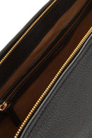 Black Denise shoulder bag by Vikele Studio featuring a sleek design with top handles and a spacious interior.