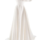 Monetre CULT MIA X Monetre asymmetrical flounce full gown skirt with layered fabric and elegant design, shown in a flowing silhouette.