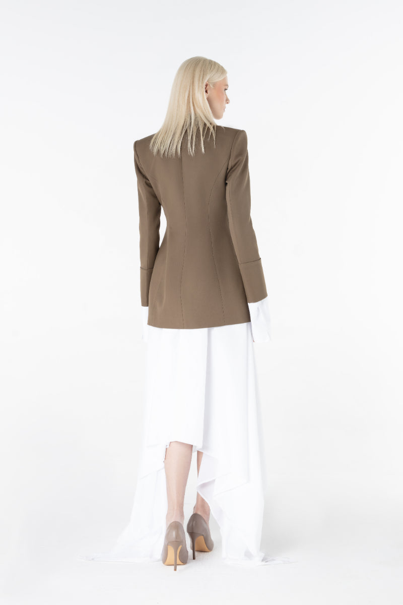 Lili Blanc FORM midi dress with a fitted silhouette, sleeveless design, and elegant fabric suitable for stylish occasions.