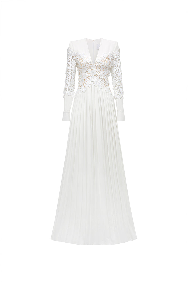 ثوب منسوج من الحبوب باللون الأبيض