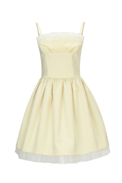 SUSAN DRESS IN PASTEL YELLOW | CULT MIA