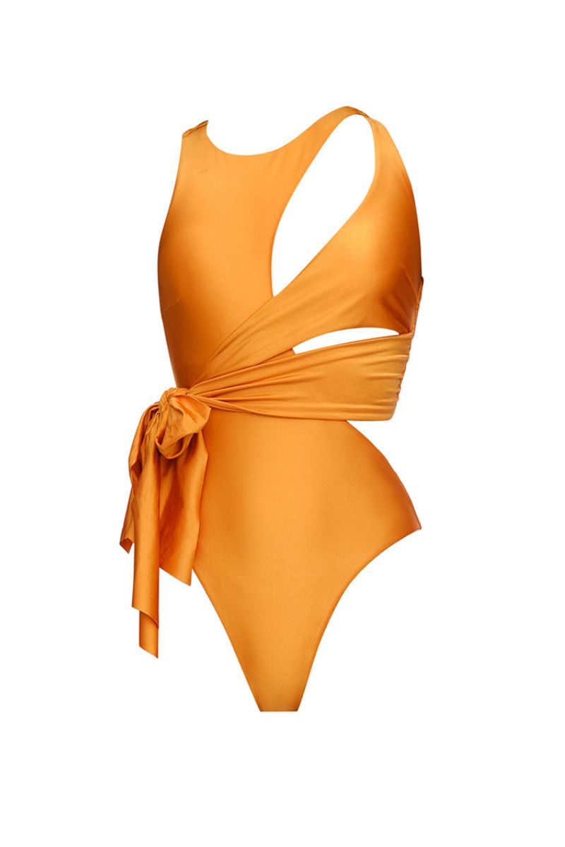 LADA SUNSET GOLD ONE-PIECE SWIMSUIT - CULT MIA