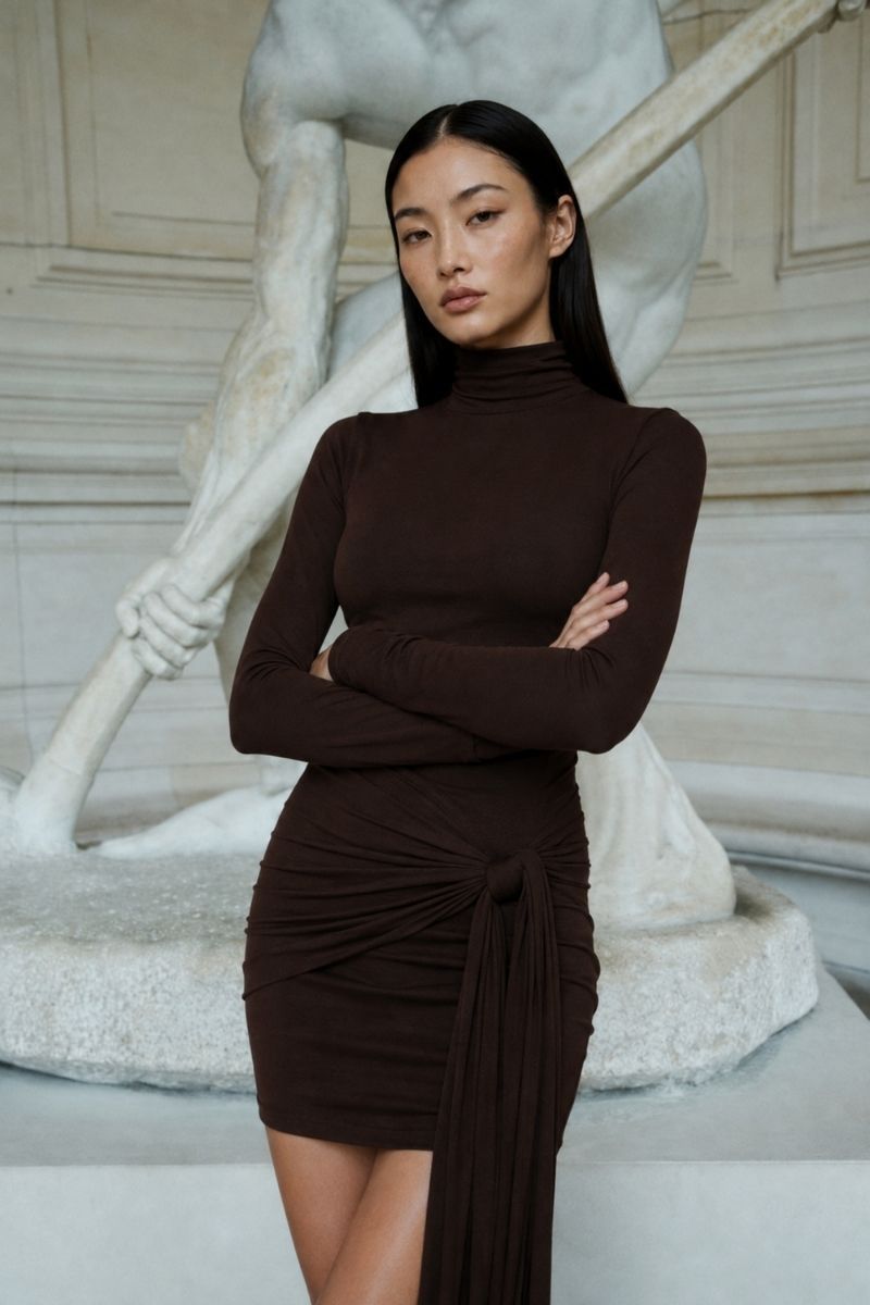 ROMY MINI JERSEY DRESS