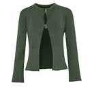 Baobab Meraky sweater in sage green, cozy knit sweater with long sleeves and ribbed cuffs, stylish and comfortable for everyday wear.
