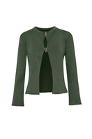 Baobab Meraky sweater in sage green, cozy knit sweater with long sleeves and ribbed cuffs, stylish and comfortable for everyday wear.