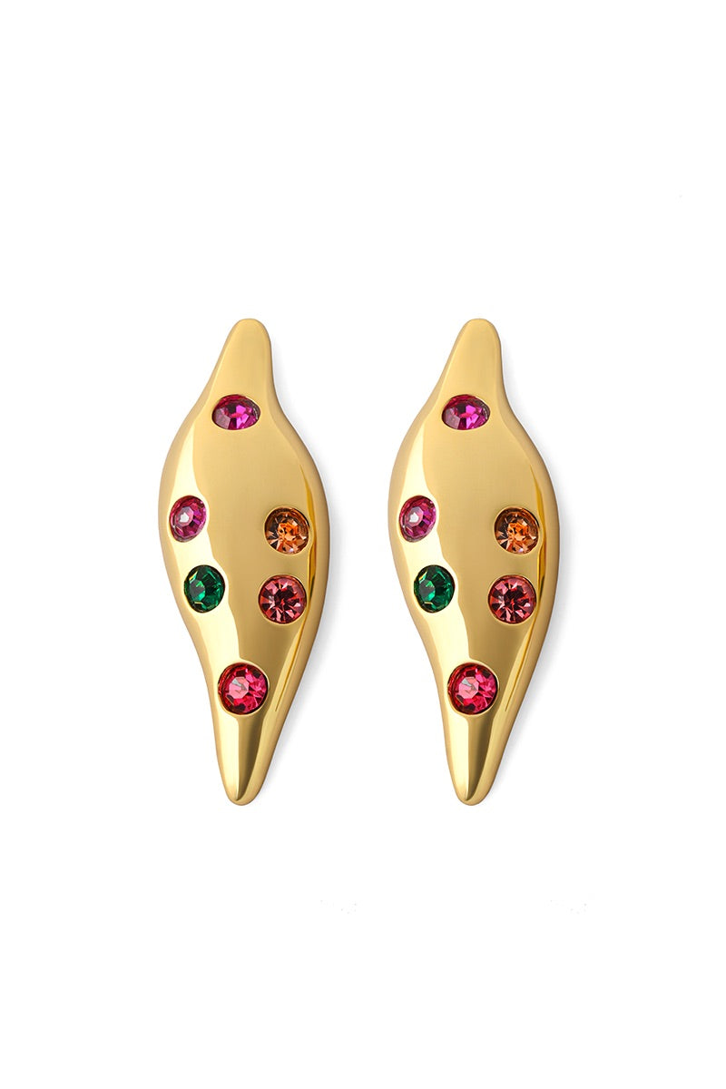 CELESTIAL DROP GOLD EARRINGS - CULT MIA