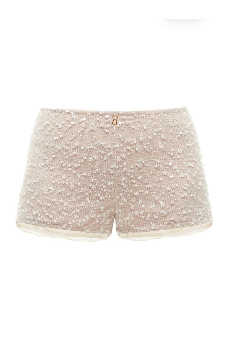 BEAD SHORTS IN MILK - CULT MIA