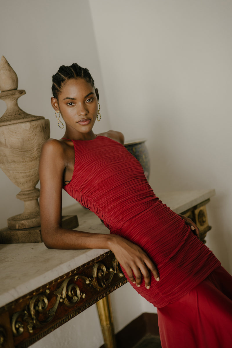 FLUVIAL LONG DRESS - CULT MIA