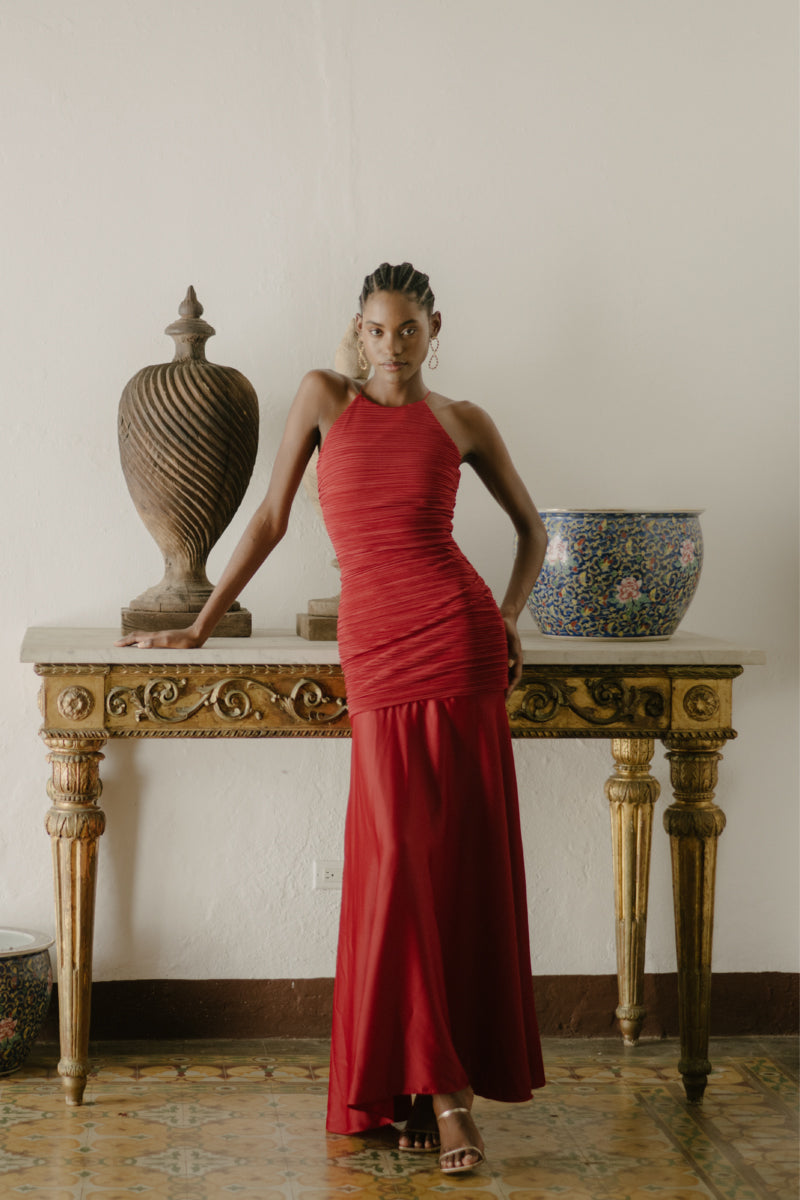 FLUVIAL LONG DRESS - CULT MIA