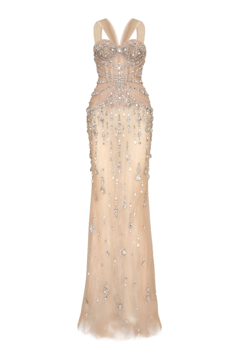 MADDIE IVORY CORSET MERMAID GOWN - CULT MIA