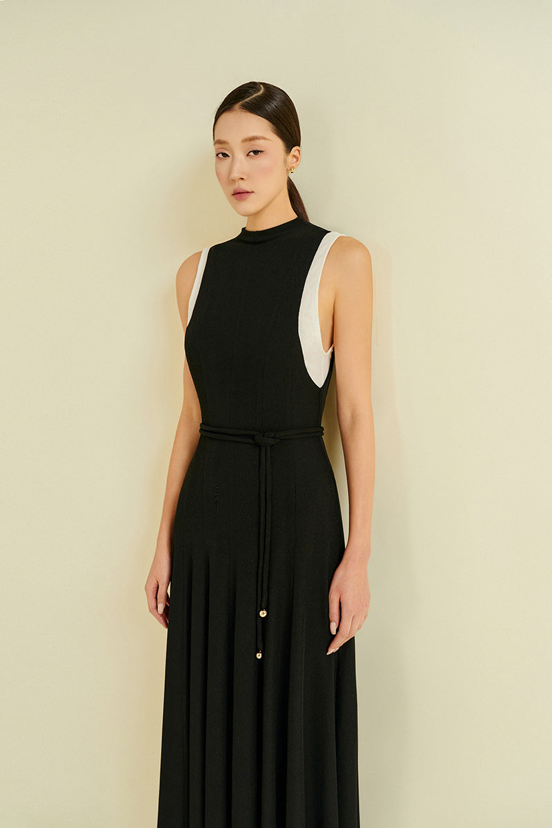 PEPER RIB KNIT DRESS IN BLACK | CULT MIA | EEGEN STUDIO PEPER RIB KNIT DRESS IN BLACK | CULT MIA | EEGEN STUDIO