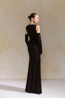 Elegant AIA dress gown by Arti Apparel featuring intricate design and flowing fabric, perfect for formal occasions.
