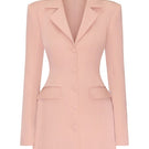 CEM Sharp tailored structured shoulders mini dress with a fitted silhouette and classic design, perfect for stylish occasions.