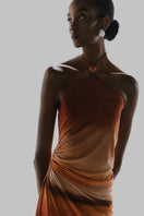 Baobab BLAKE Maxi Dress in terracotta, flowing maxi dress with a relaxed fit and stylish design, perfect for casual or formal wear.