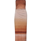 Baobab Blake Maxi Dress in terracotta, flowing maxi dress with sleeveless design and elegant silhouette.