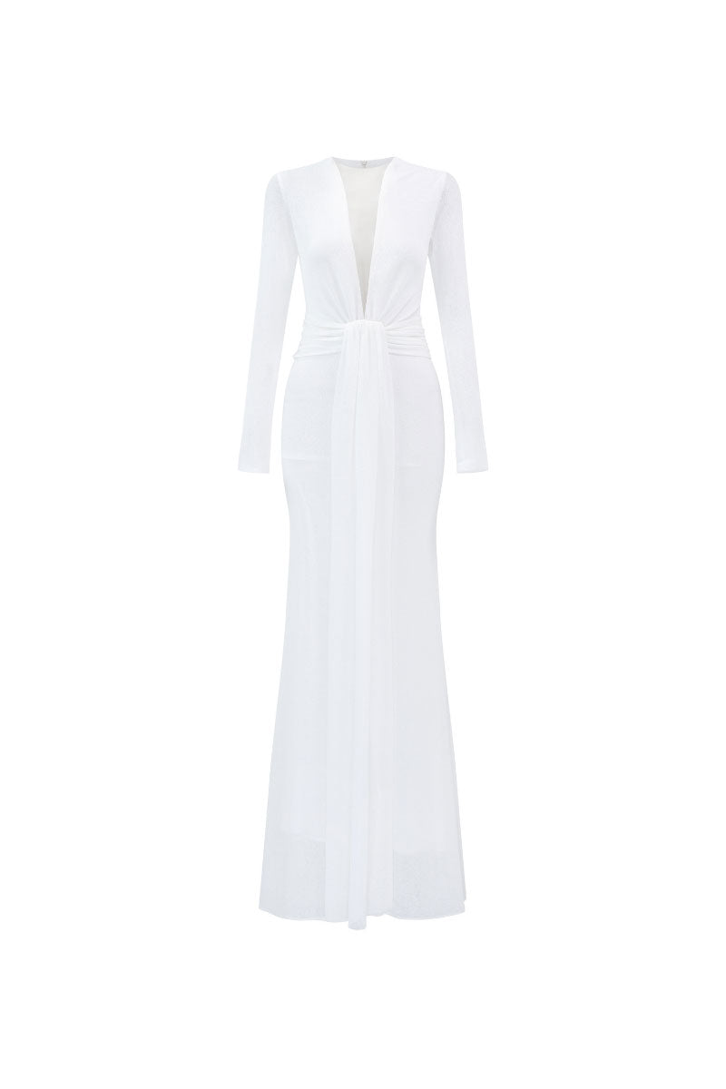 Vesta Maxi Dress by Arti Apparel featuring a flowing fabric and elegant design, perfect for casual or formal occasions.