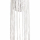Keira Tong fringe lace corset top with intricate lace details and fringe accents, styled as a fashionable sleeveless top.