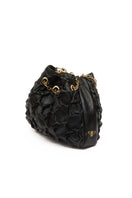 Small black Onalaja HEXAGON shoulder bag with a geometric hexagon shape and sleek design, perfect for stylish everyday wear.