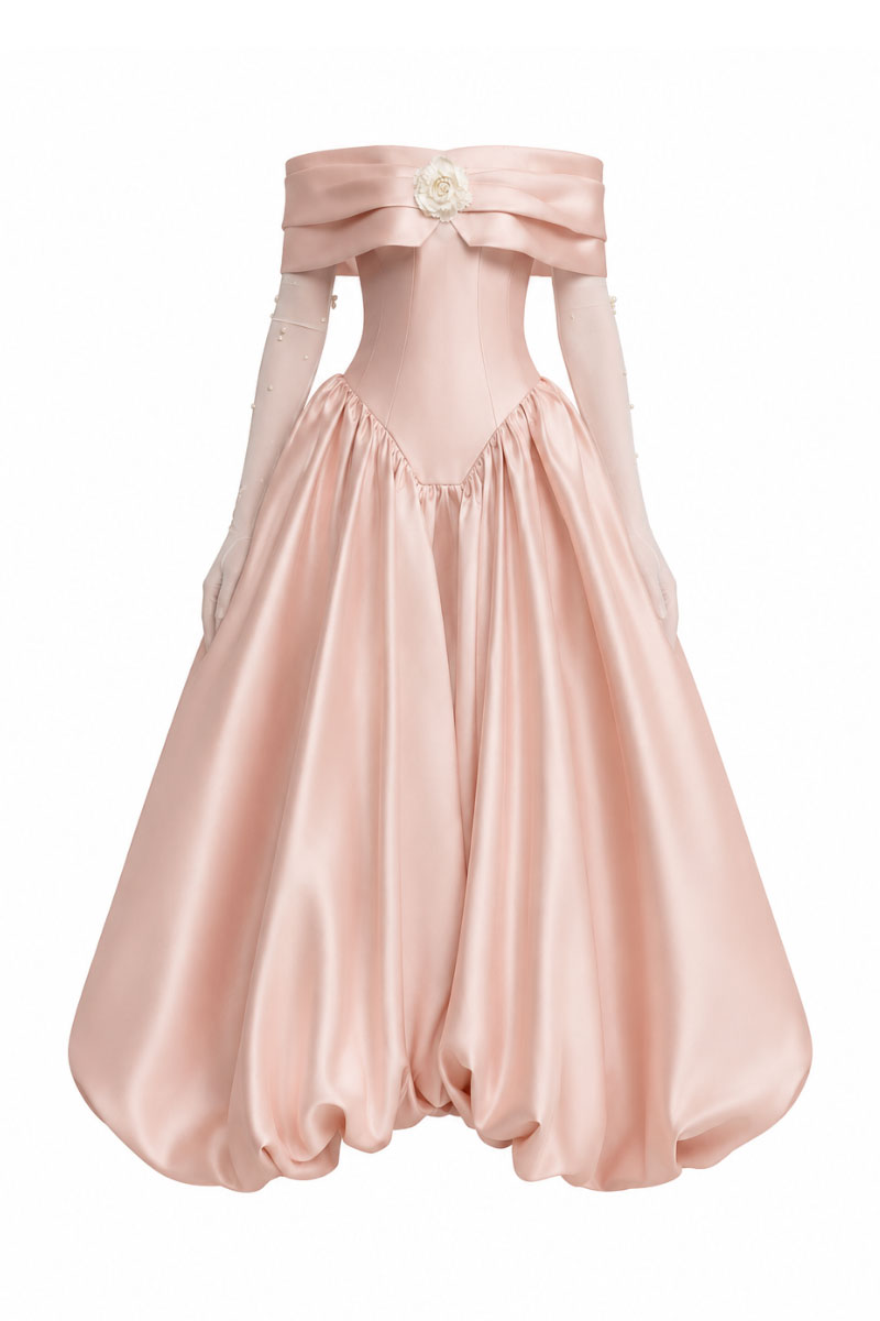 White Plan Veronica gown featuring elegant fabric, fitted silhouette, and stylish design perfect for formal occasions.