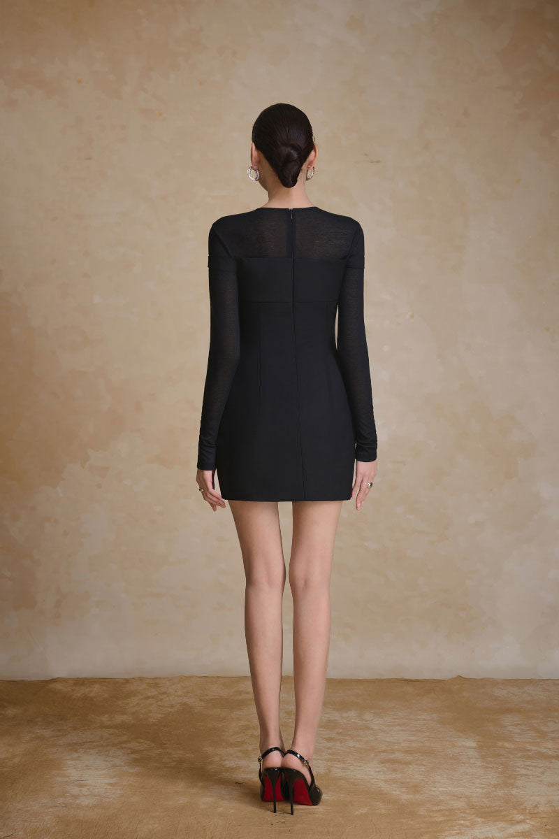 Arti Apparel Prism Dress mini dress in vibrant, shiny fabric with a fitted silhouette and stylish design.
