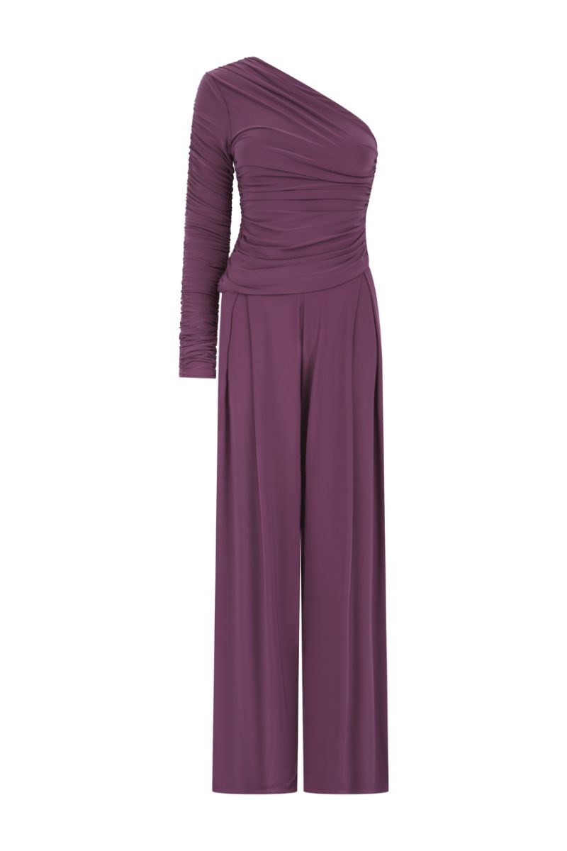 NEPETA TOP AND PANTS SET IN PURPLE - CULT MIA