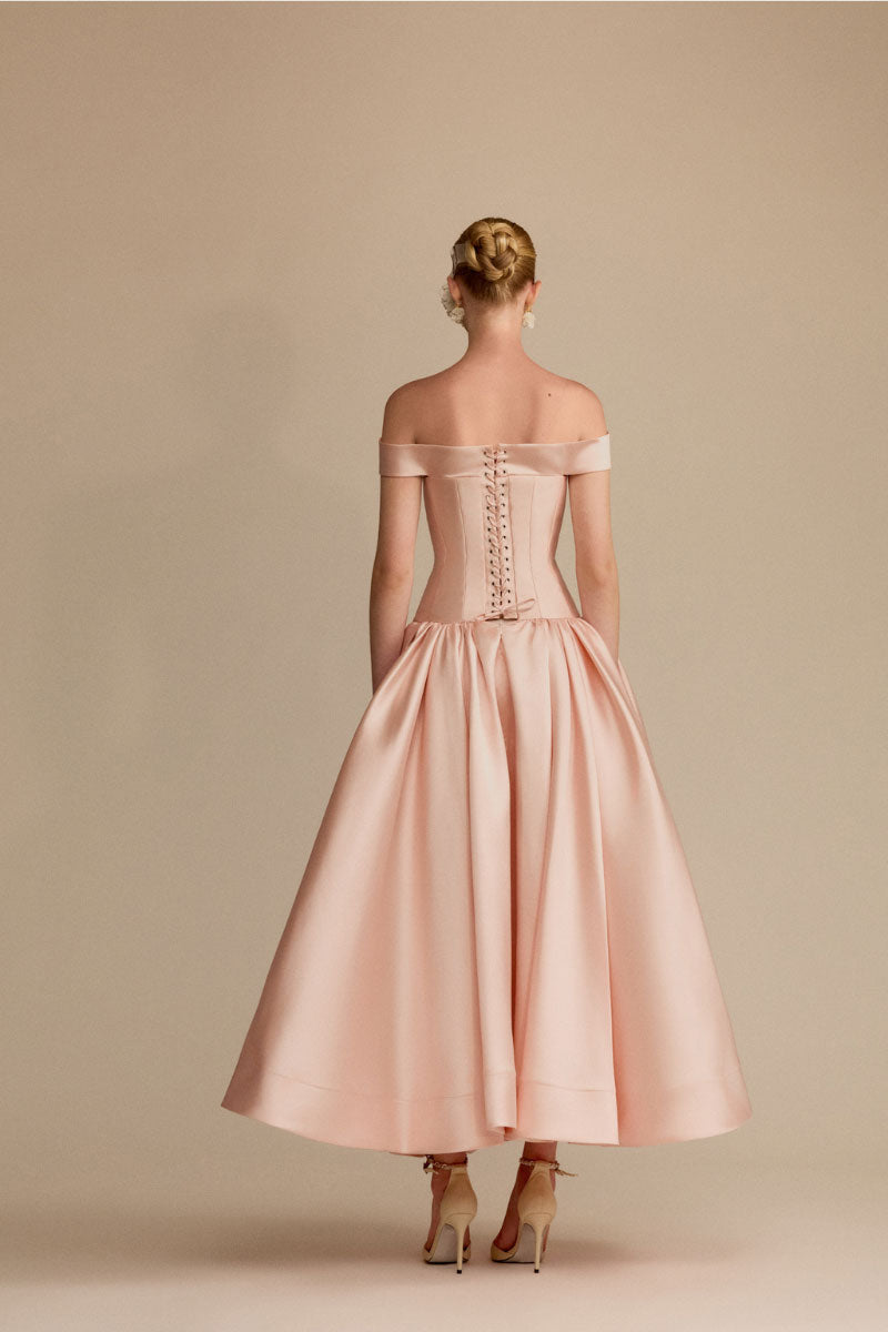 White Plan Lucent Dress midi dress in lightweight fabric, featuring a stylish design and elegant silhouette.