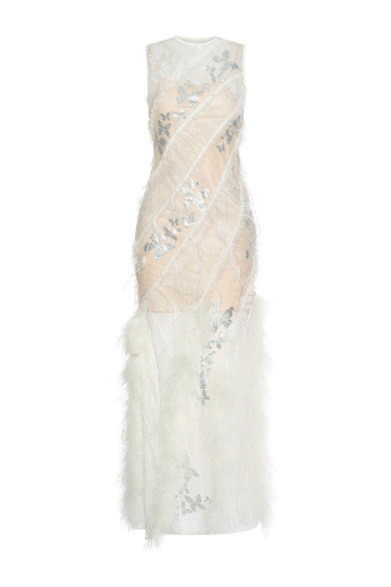 Arti Apparel DULCIE White MAXI DRESS