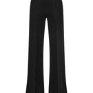 Black high-waisted wide-leg pants by CEM, showcasing the relaxed fit and flowy silhouette on a neutral background.