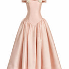 White Plan LUCENT midi dress with a flowing silhouette, featuring elegant fabric and a stylish design perfect for any occasion.