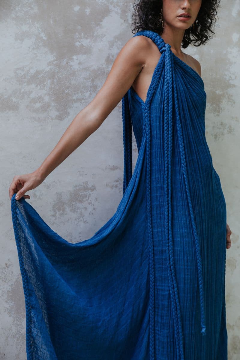 GIA GOWN IN COBALT - CULT MIA