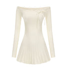 White Jenna mini dress by Nana Jacqueline, stylish sleeveless dress with a fitted silhouette and elegant design.