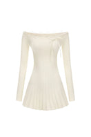 White Jenna mini dress by Nana Jacqueline, stylish sleeveless dress with a fitted silhouette and elegant design.