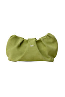 Rose de Mai Euphoria Lime clutch pouch with a vibrant green design, featuring a sleek, compact style perfect for accessories.