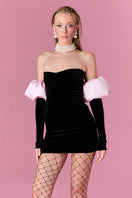 Nur Karaata ISADORA mini dress featuring a stylish short dress with a fitted silhouette and fashionable design.