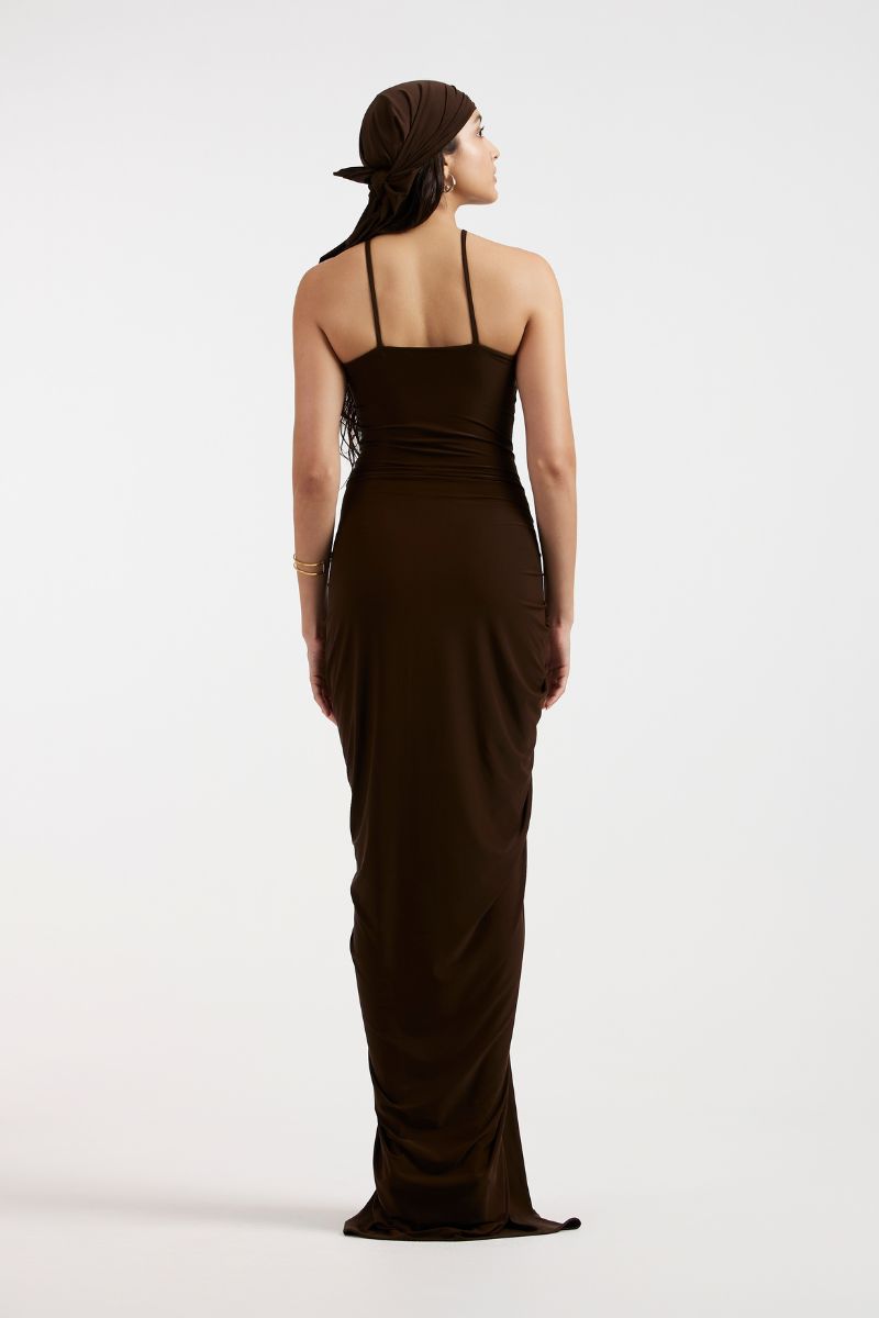 LIORA DRAPED MAXI DRESS - CULT MIA