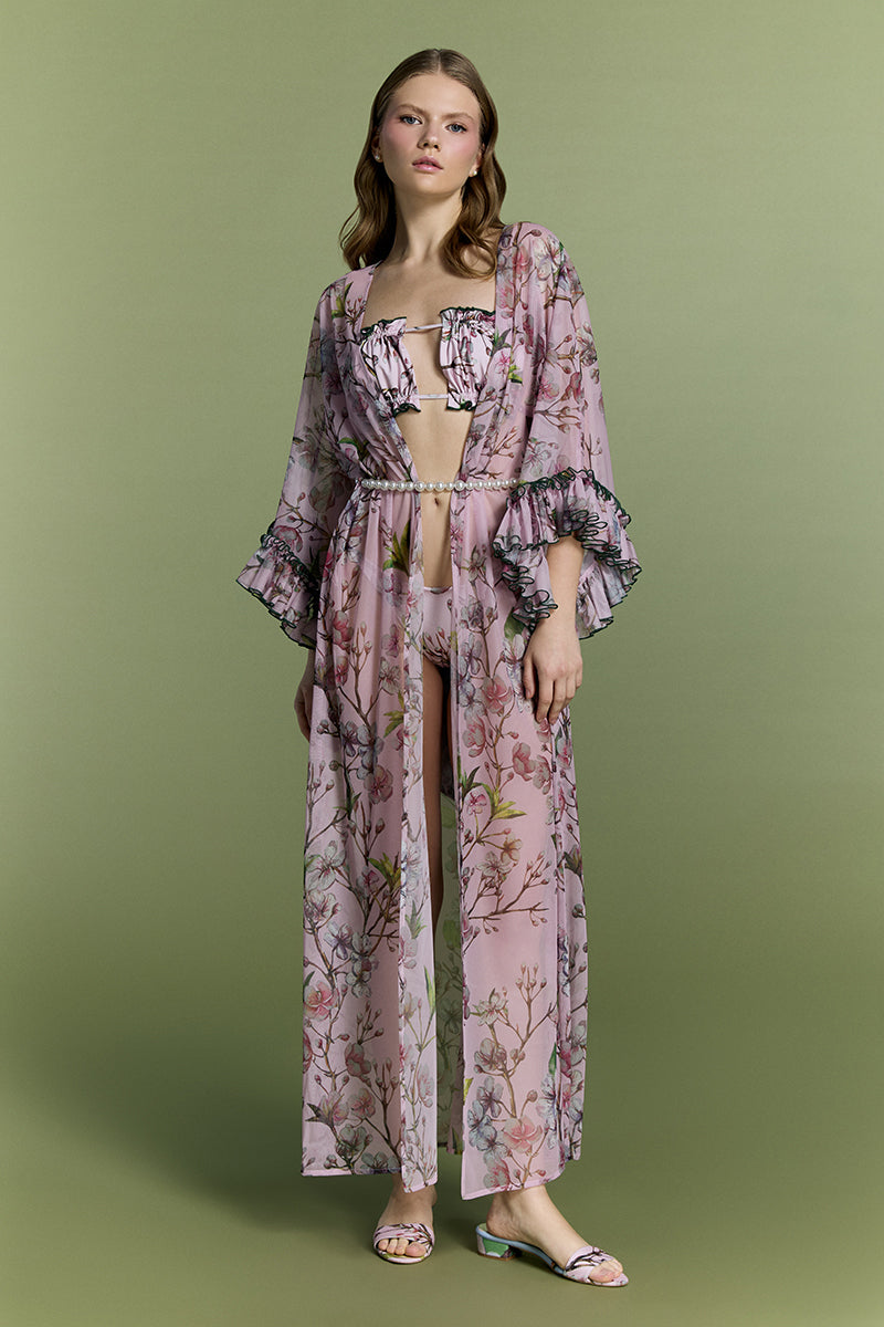 Nur Karaata Mango Mojito beach dress cover-up with lightweight fabric, stylish design, perfect for seaside or poolside wear.